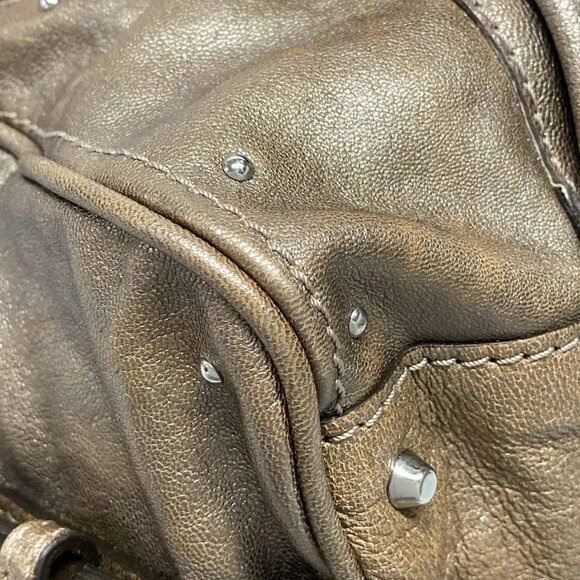 Auth Chloe Mini Paddington Brown Silver Leather Handbag - Picture 3 of 15